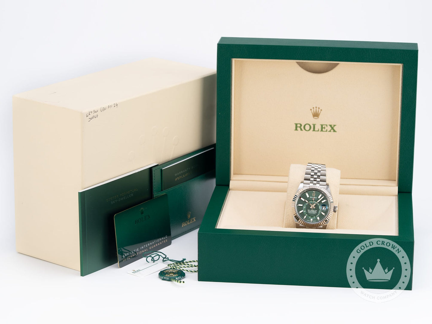 Brand New Rolex Sky-Dweller 336934 “Green Dial” Full Set