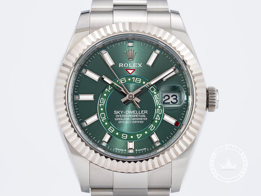 Rolex Sky-Dweller 336934 “Green Dial” Full Set