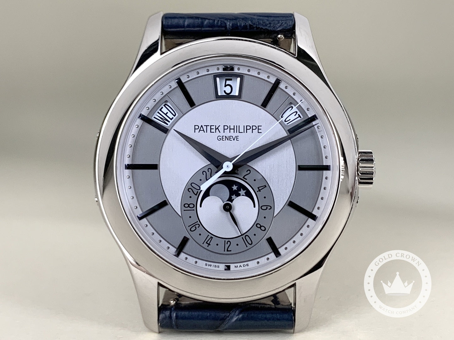 Patek Philippe White Gold Annual Calendar 5205G-001 Full Set