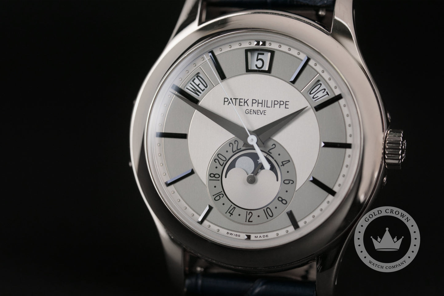 Patek Philippe White Gold Annual Calendar 5205G-001 Full Set