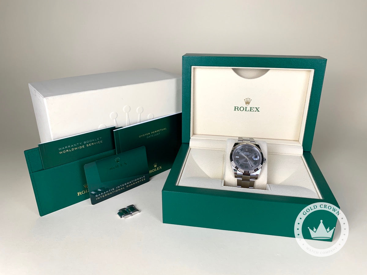 Rolex Oyster Perpetual Datejust Wimbledon Dial 126334 Full Set