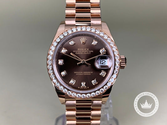 Brand New Rolex Rose Gold Datejust 279135RBR Full Set