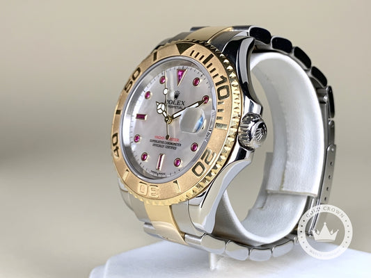 Rolex Yacht-Master Factory MOP Ruby Dial 16623 Full Set