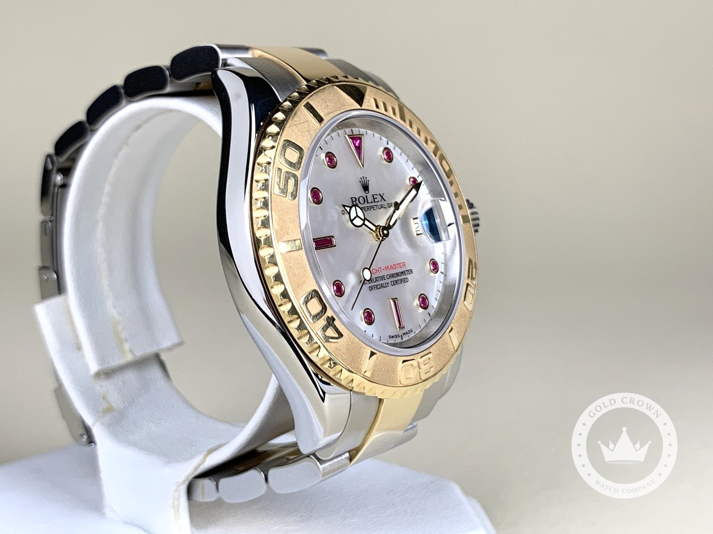 Rolex Yacht-Master Factory MOP Ruby Dial 16623 Full Set