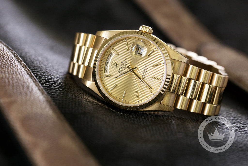 Rolex Day-Date 36 18238 Watch, Box, and Paper