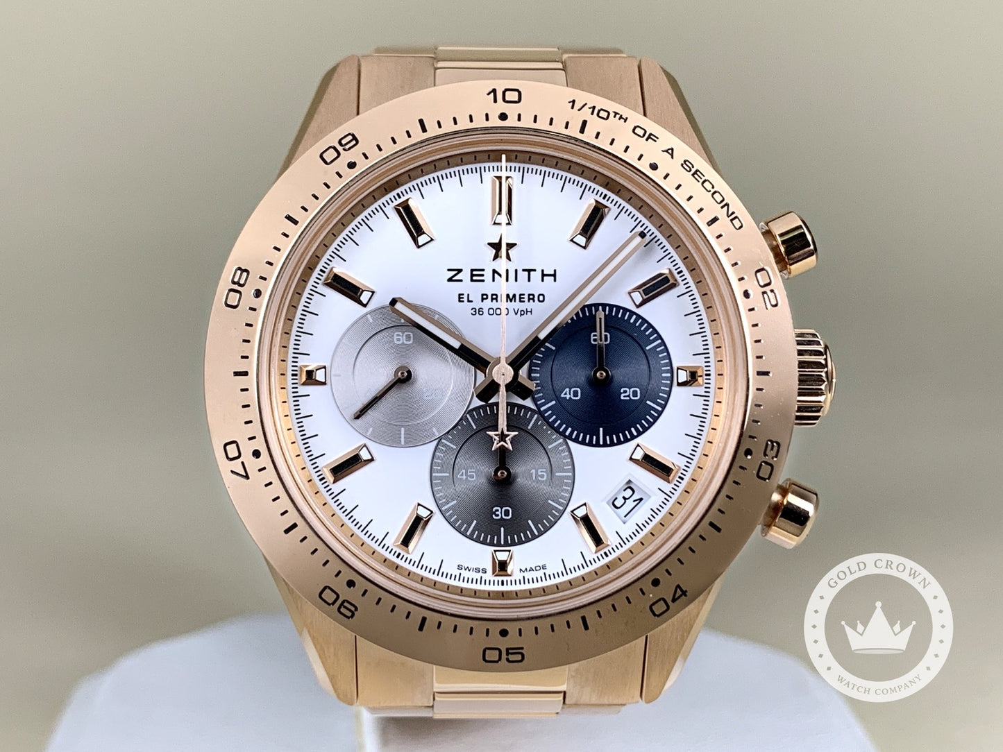 Brand New Zenith Chronomaster Sport Rose Gold 18.3101.3600/69.M3100 Full Set